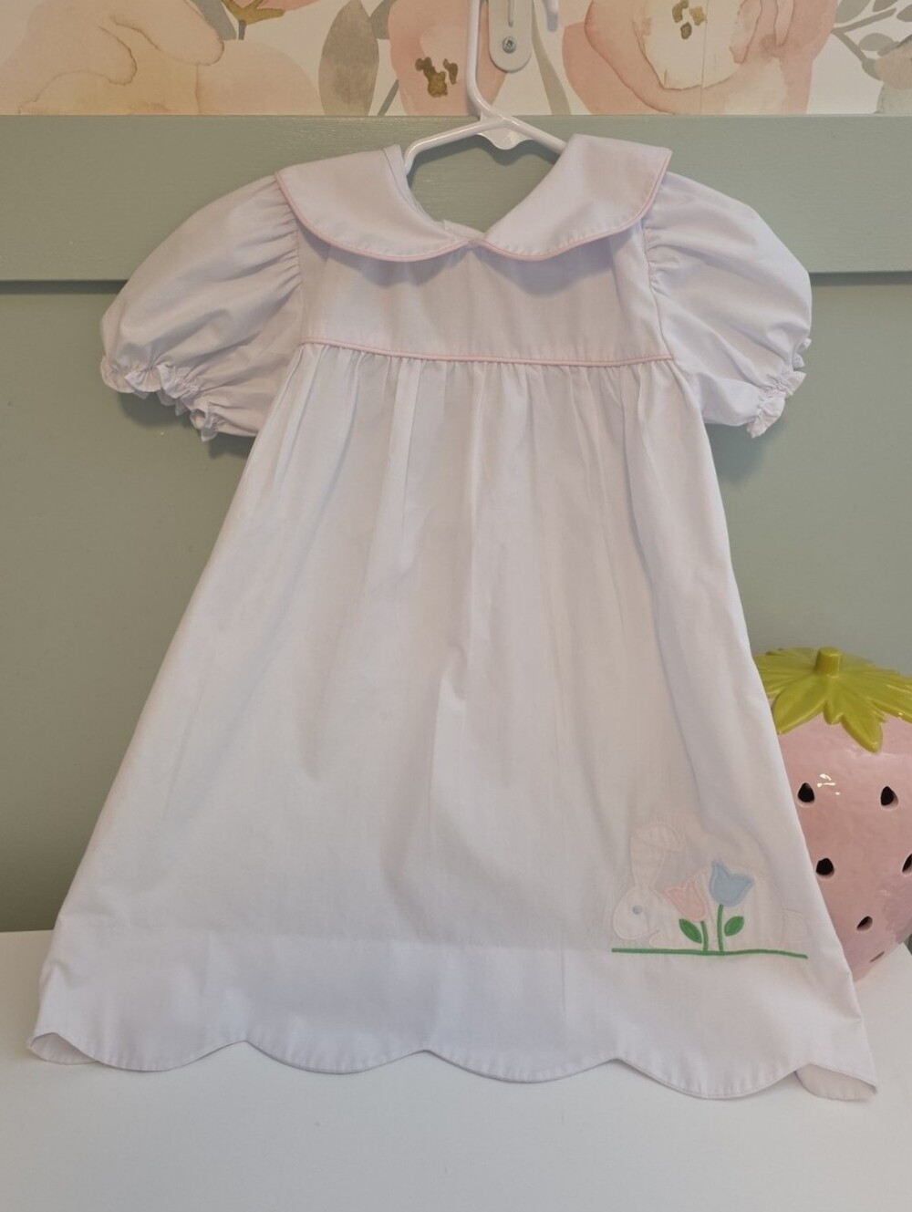 The Beaufort Bonnet Company 5 years or 5t smocked bunny rabbit heirloom dress